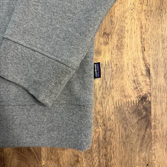 Patagonia Fitz Roy Horizons Uprisal Crew Sweatshirt Gray Logo Hike Unisex Medium - Picture 4 of 11